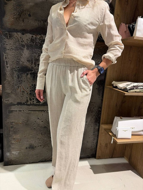 PANTALONE PALAZZO LILA
