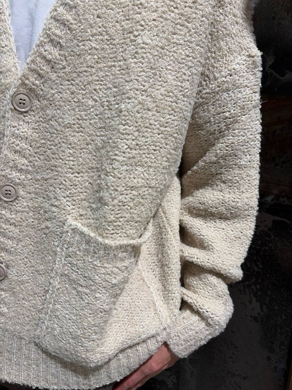 CARDIGAN BOUCLE CROP