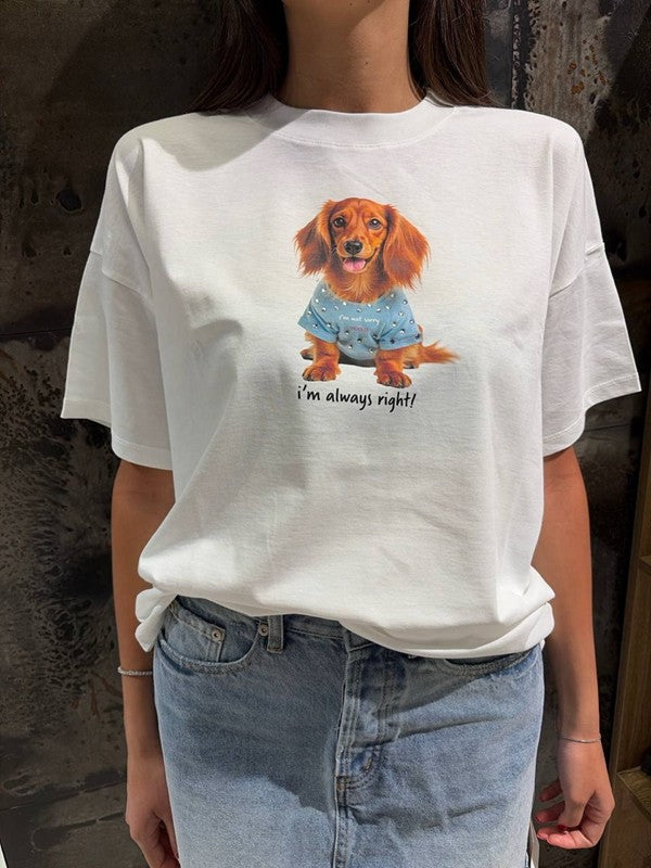 TSHIRT I'M ALWAYS RIGHT