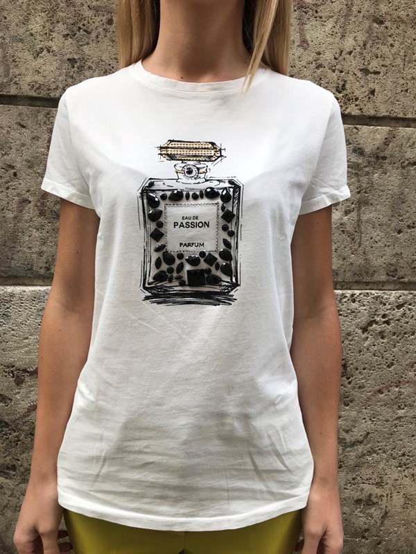 MODA DONNA Camicie & T-shirt T-shirt Asimmetrico Bianco/Nero XS sconto 50% Suiteblanco T-shirt 