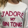 Felpa j'adore my gin tonic