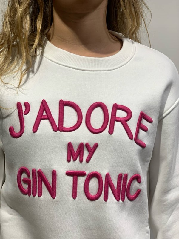Felpa j'adore my gin tonic